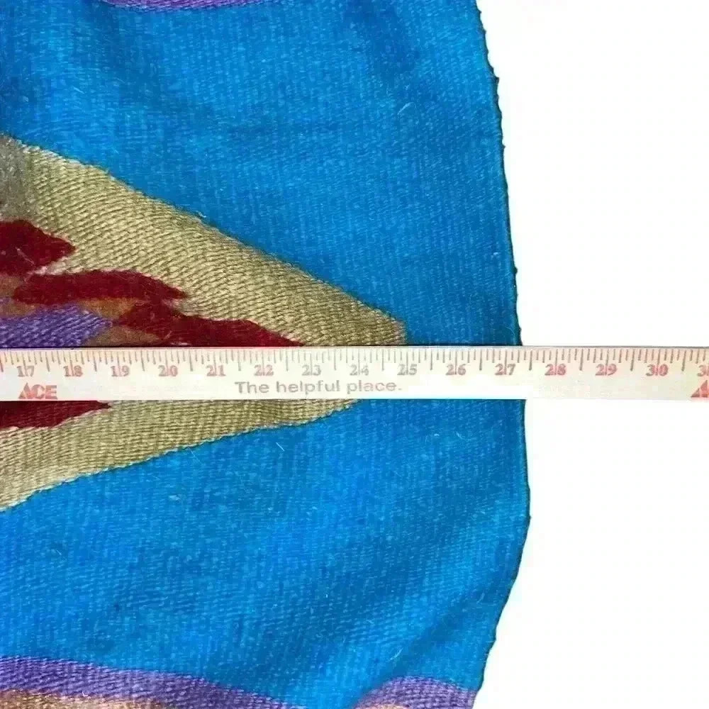 Unbranded Southwest Knit Throw/Rug Colorful - Picture 2 of 7